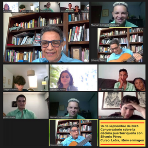 Silverio Pérez visita clase de poesía