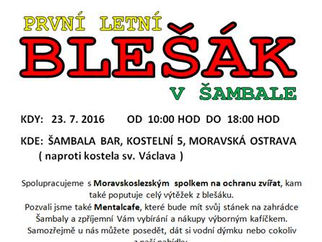 První letní blešák v Šambale, 23.7.2016