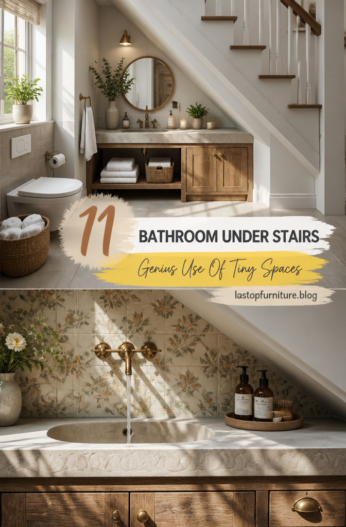 11 Cozy Under-Staircase Bathroom Ideas That Maximize Space