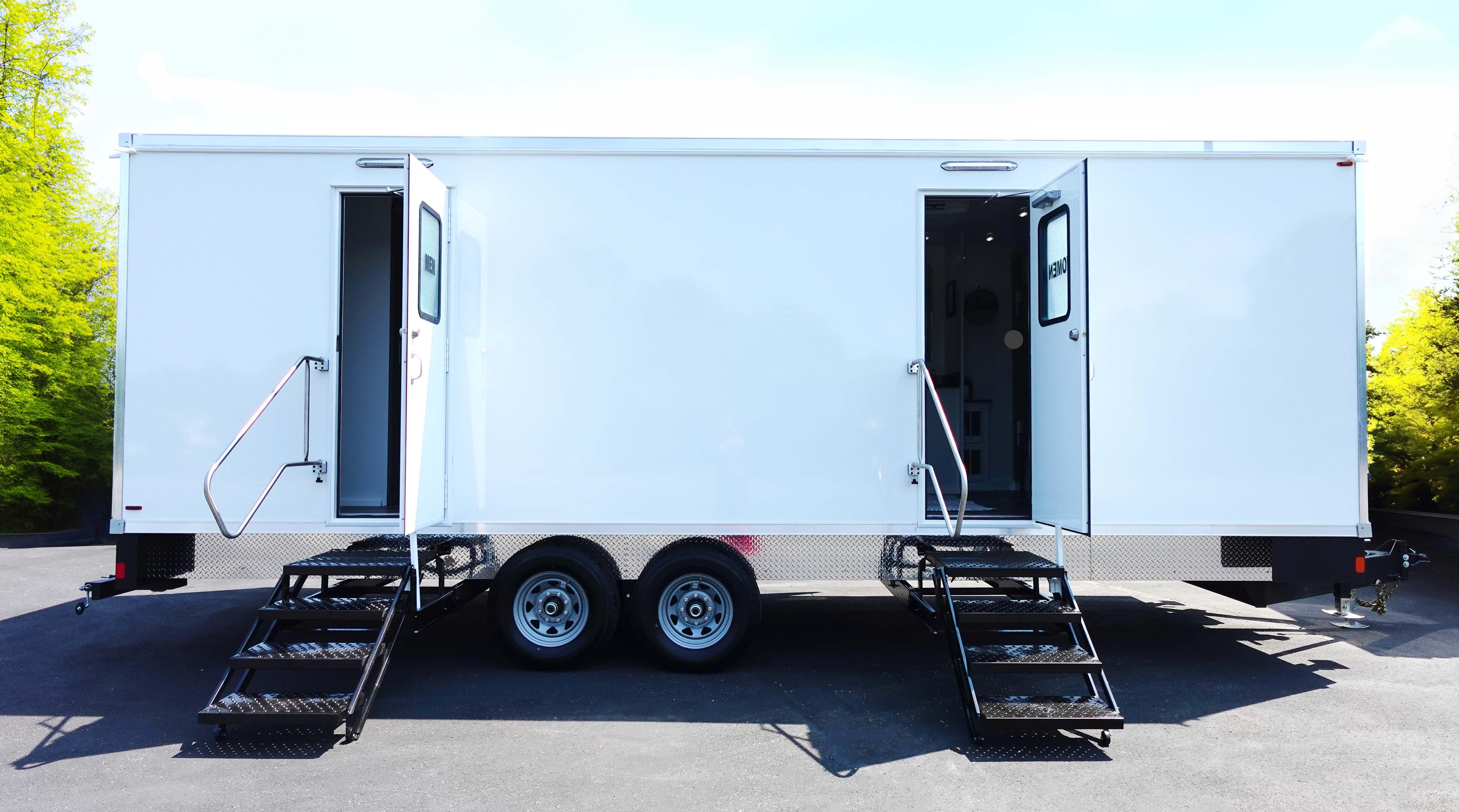 10-Station restroom trailer for municipal projects