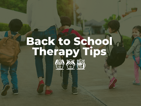 Back To School Therapy Tips To Help Transition