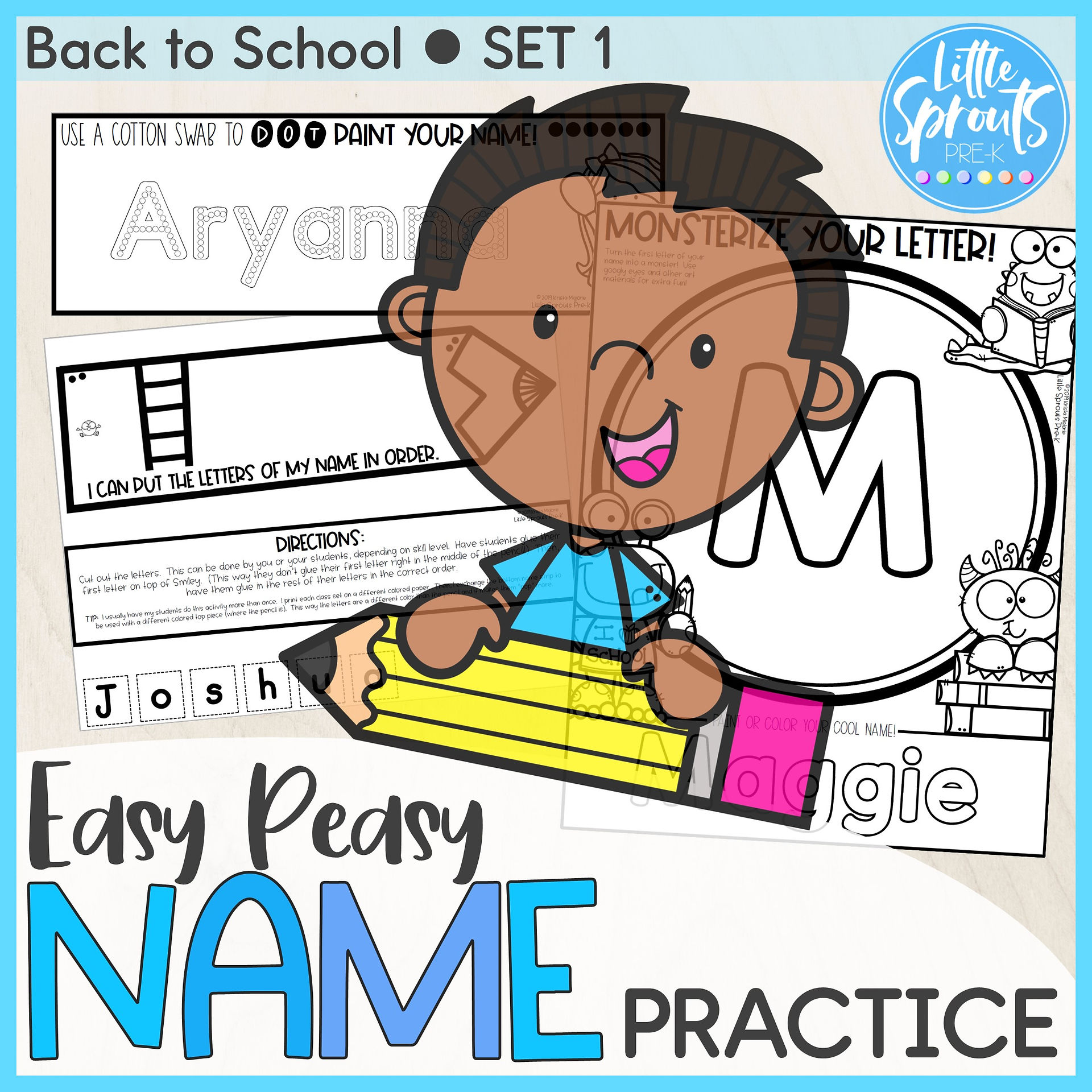 Back to School Name Practice