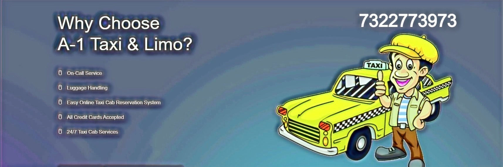 24/7 Airport Special Call Raja at 7322773973 or 7322212239 for A-1 Airport Taxi & Limo Service, Piscataway,NJ Taxi Service 24/7 serve Airport transfer Service prides of providing its clients with best services lowest rates. Your safety is our A-1 priority so our Taxis & Limousines are fully insured / licensed and our operators are professional & reliable 24 7 .A-1 Airport Taxi Service,Airport  Limo Service serve A-1 Best Reliable & Professional Airport Transportation service in town.Edison Nj & all nearby cities 24/7 with advance reservation.If You are Looking for a professional & reliable Taxi service call Raja at 7322212239 for A-1 Airport Car Service,PISCATAWAY,NJ 08854 PISCATAWAY-EDISON-MIDDLESEX NJ serve jfk,lga,phl,ewr-newark Airport 24/7