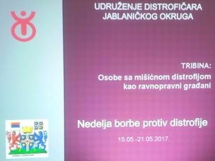 Tribina povodom Nedelje borbe protiv
distrofije