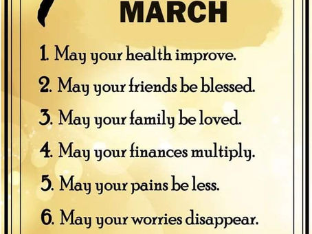 Welcome to March 2022