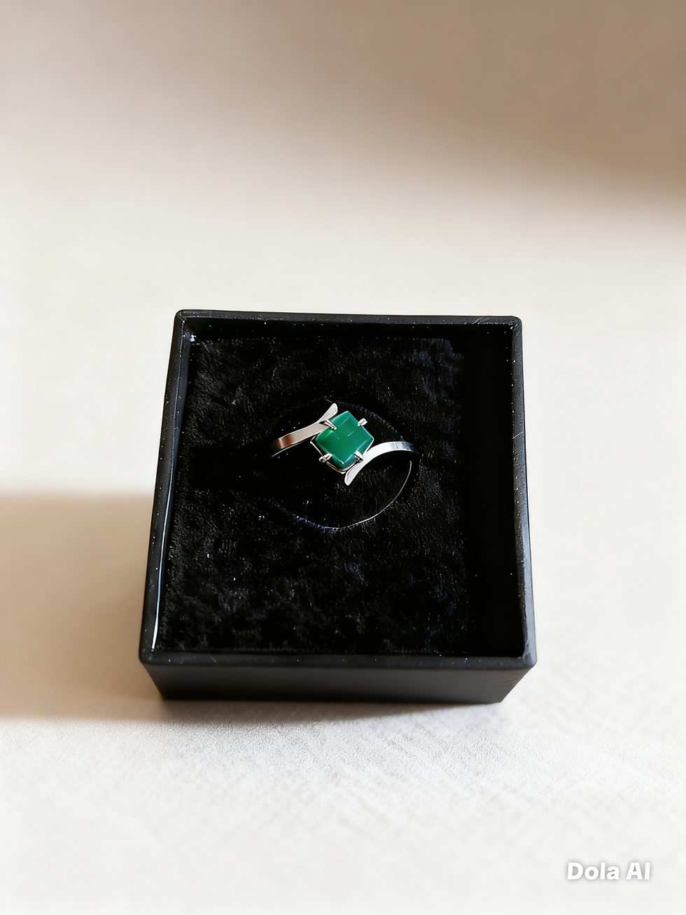Miniatura: Anel com Pedra Ônix Verde