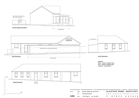 Kildonan Hall Architect Drawings