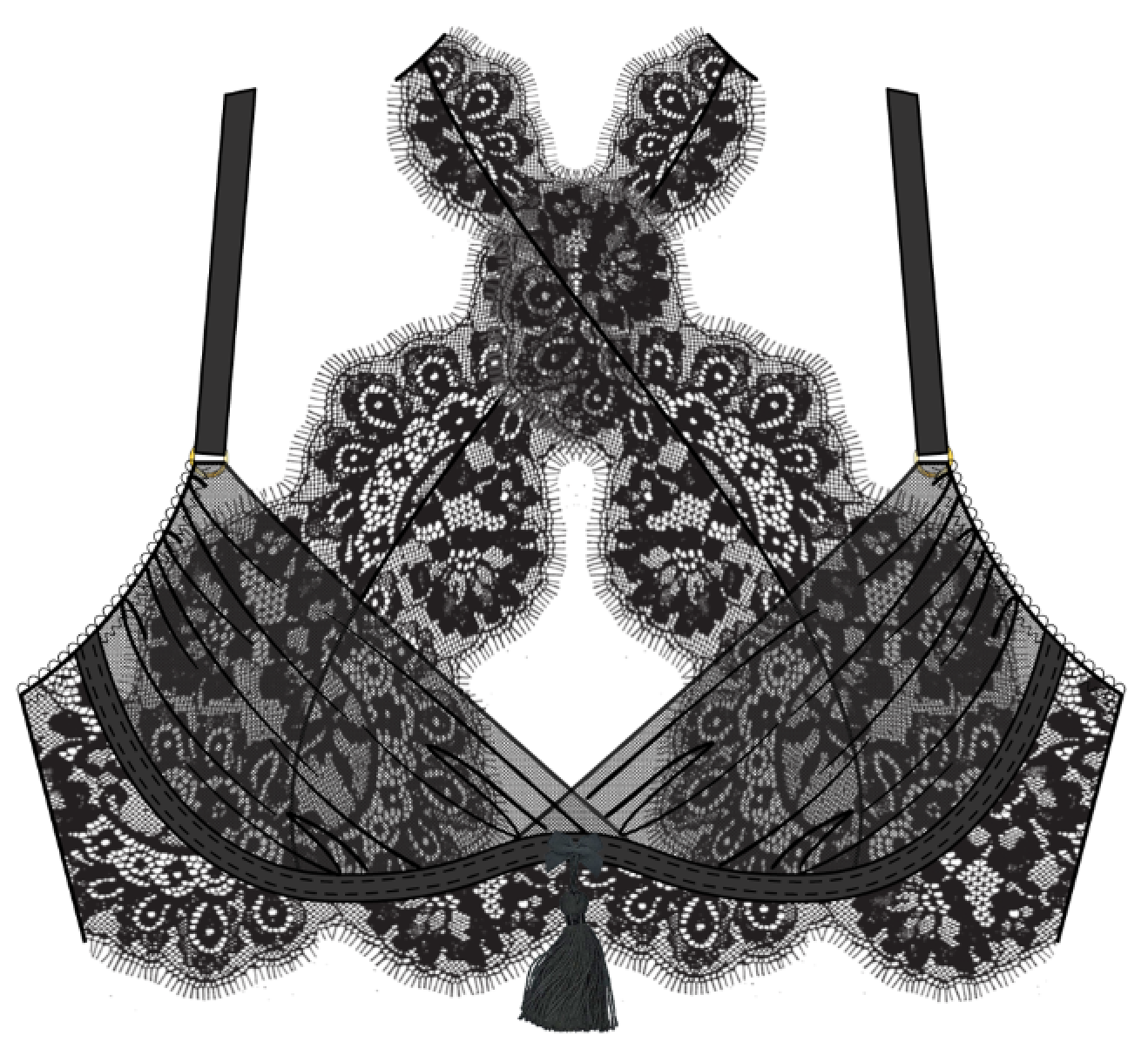PROVOCATIVE ROCKER WIRE BRA