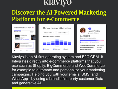 Discover Klaviyo & their AI-Powered Marketing Platform for e-Commerce
