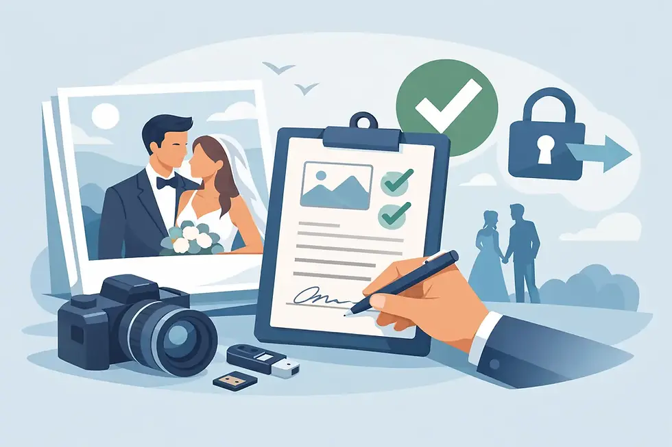 What a Wedding Photo Print Release Means