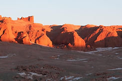 Bayan-Zag Flaming Cliff winter tour in Mongolia