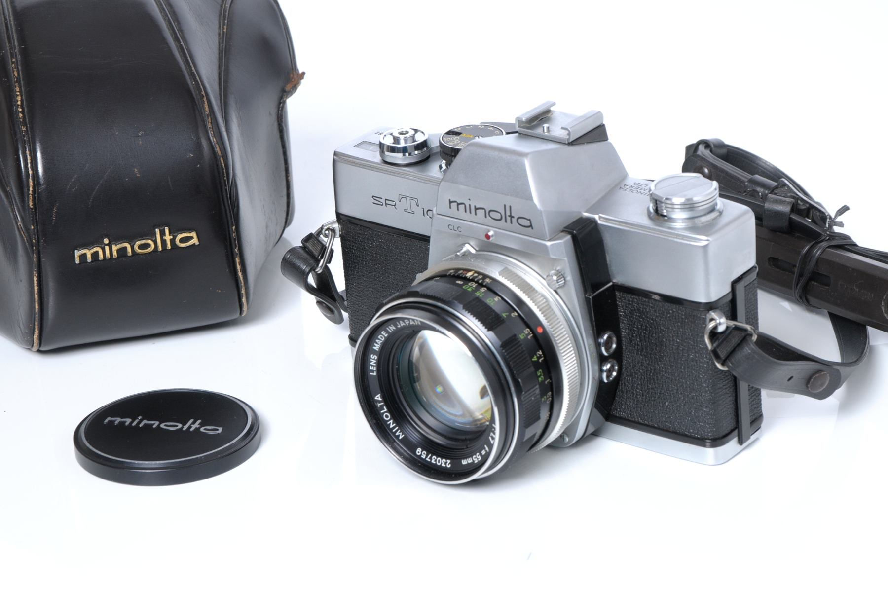 Minolta SRT 101　MC Rokkor PF 55/1.7 つき