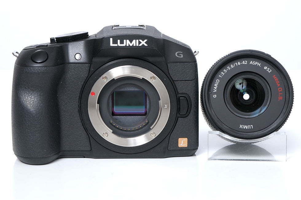 サムネイル： Panasonic Lumix DMC-G6 Black  G Vario14-42/3.5-5.6 OIS つき