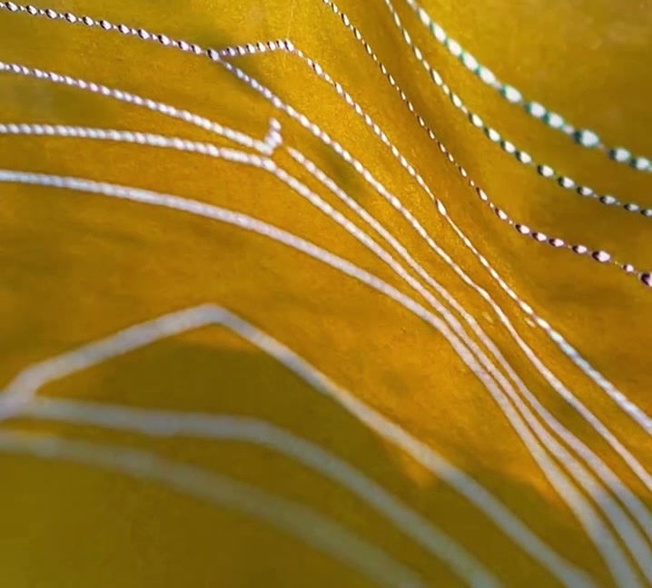 Thumbnail: Golden cobweb scarf