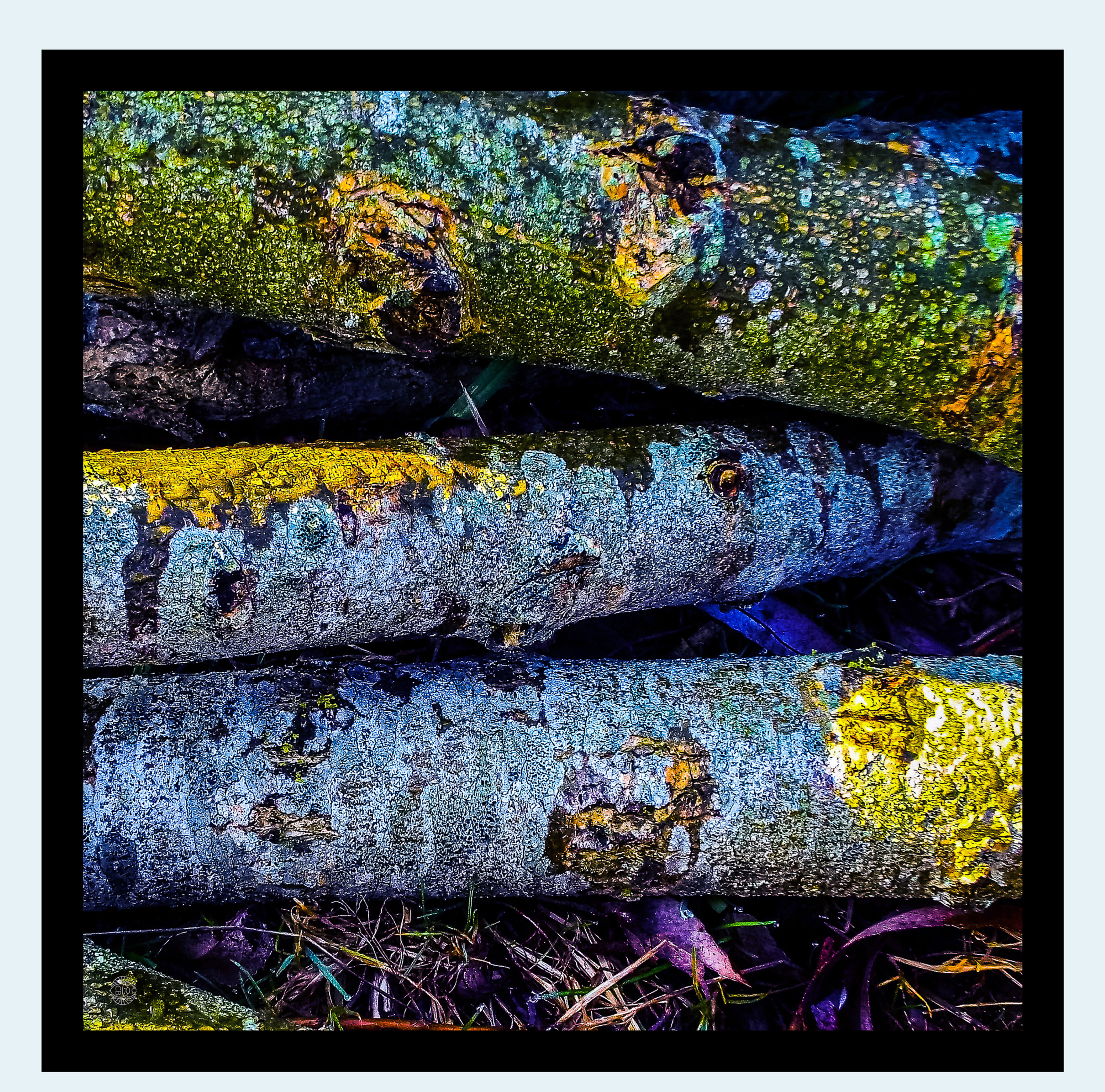 Willow bark silk twill pocket square