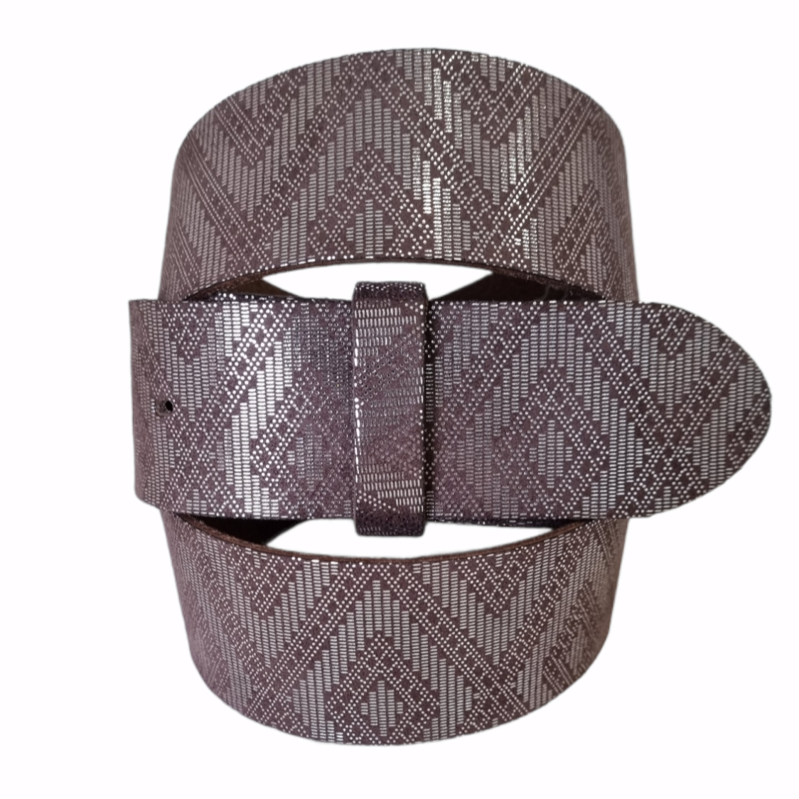 Nevada metallic-bordeaux (G01243) Umjubelt Wechselgürtel