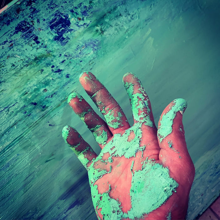 green hand