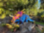 Styracosaurus custom painted for an in-house coloring contest