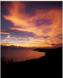 白沙灣看夕陽１３分鐘到