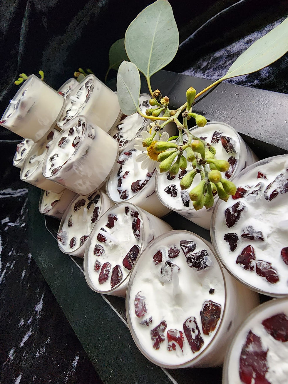 Thumbnail: Garnet Eros Glow Spell Candle- Ignite the Flames of Desire & Command Seduction.