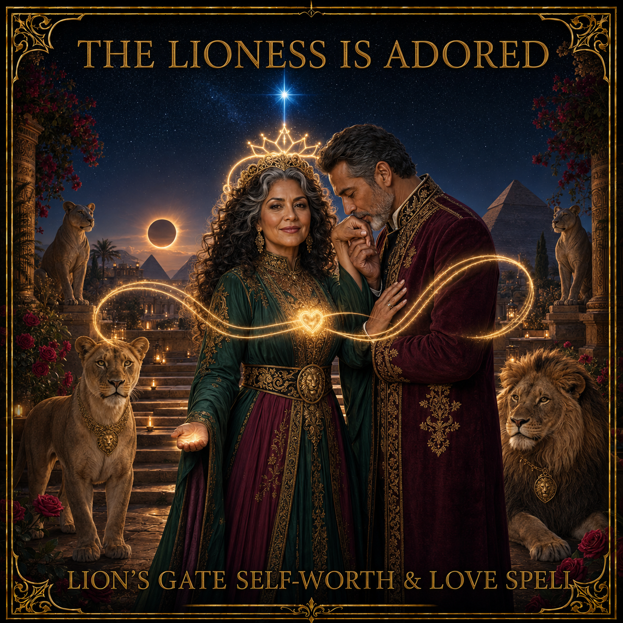 The Lioness Is Adored Lion’s Gate Self-Worth and Love Spell