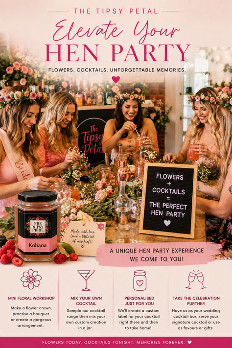 Elevate Your Hen Party with The Tipsy Petal