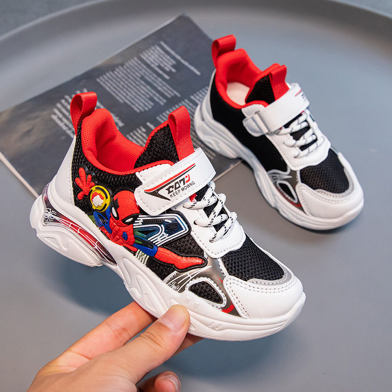 Thumbnail: Disney Boys' Sports Shoes Cartoon School Children's Mesh Breathable Running Whit
