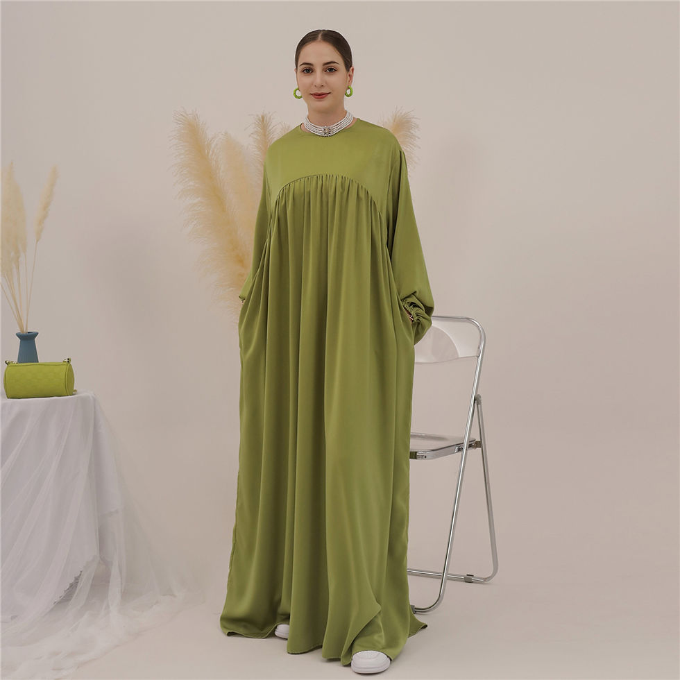 Thumbnail: Eid Ramadan Muslim Hijab Dress Abayas Loose Women Dubai Turkey Islam Clothing Ka