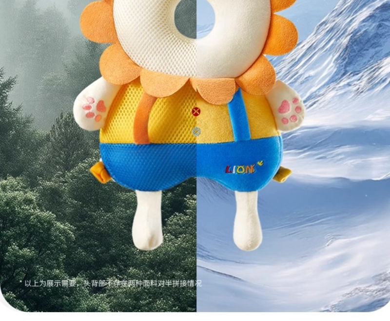 Thumbnail: Head Protection Baby Head Protector Backpack PP Cotton Filling Toddler Crawling 