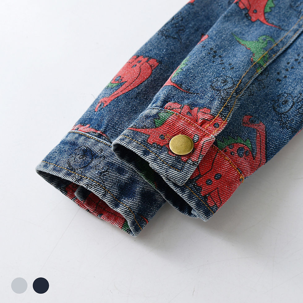 Thumbnail: Boys Jean Coat,Hoodie Casual Denim Jacket,Zipper Button Kids Cowboy Windbreaker 