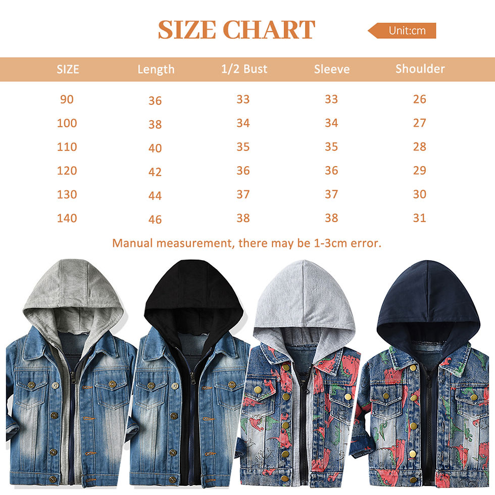 Thumbnail: Boys Jean Coat,Hoodie Casual Denim Jacket,Zipper Button Kids Cowboy Windbreaker 