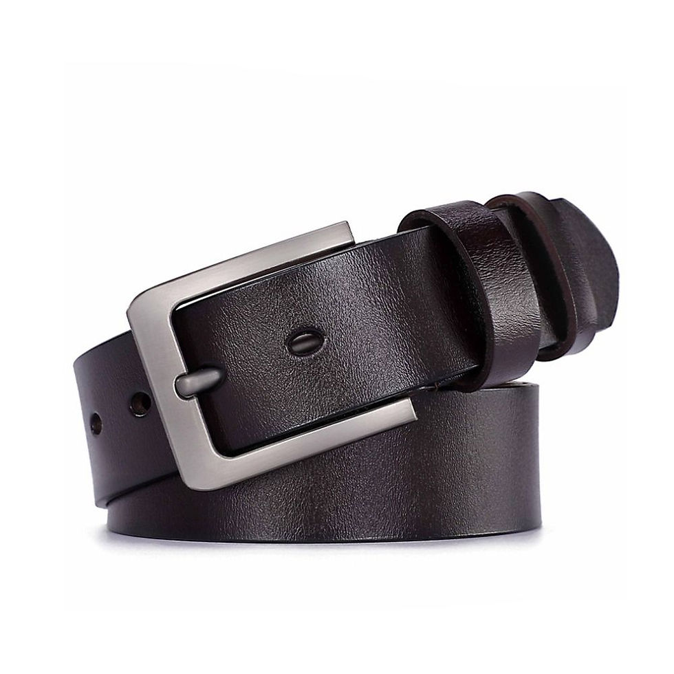 Thumbnail: Waist Accessories Retro Men Belt Classic Versatile Casual Belts Durable Leather 