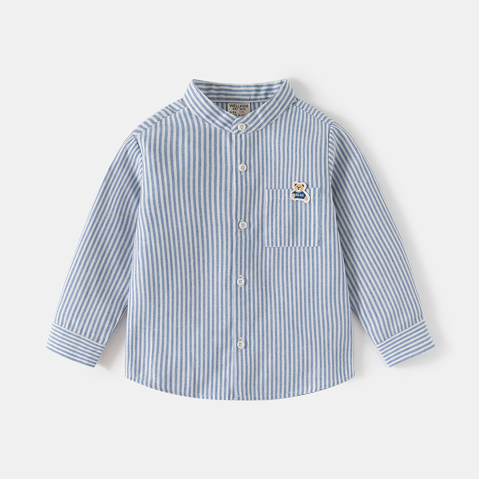 Thumbnail: Cute Bear Boys Shirts Toddler Kids Tops Long Sleeve Children's Clothes