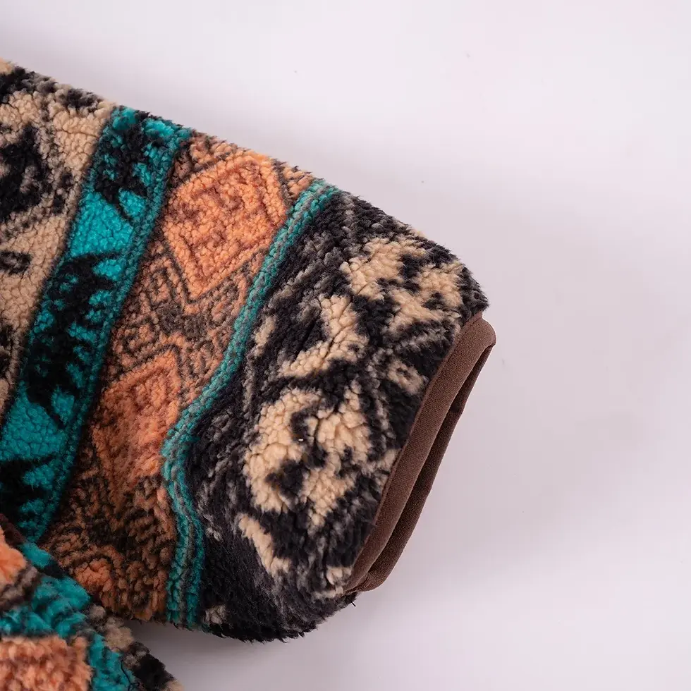 Thumbnail: Toddler Autumn Winter Zipper Coat Boys Girls Vintage Ethnic Style Pattern Loose 