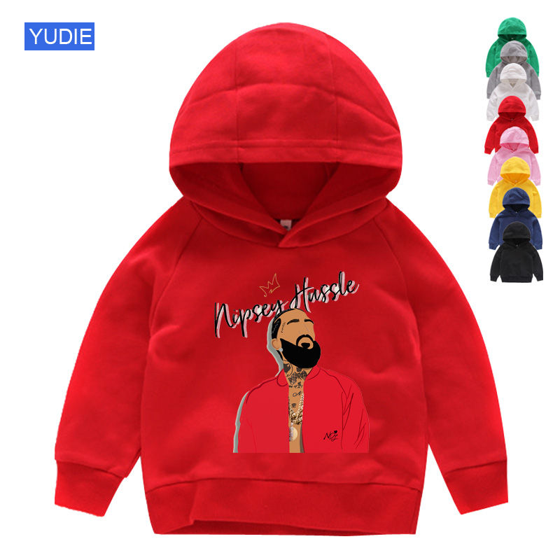 Thumbnail: Kids Hoodies for Boys Hip Hop Sweatshirts Baby Cotton Pullover Tops Girls Fashio