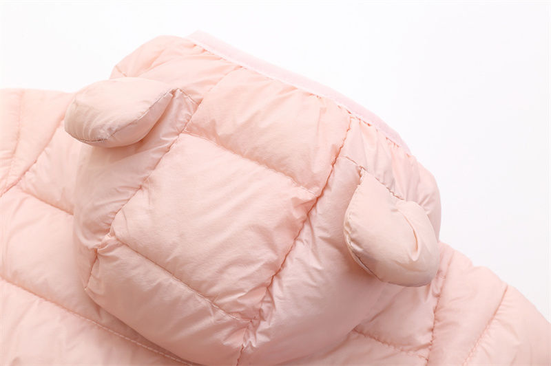 Thumbnail: 2024 Kid's Solid Color Jacket Boys Hooded Zipper Down Cotton Coat Autumn Winter 