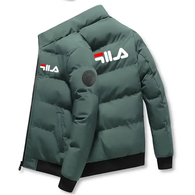 Thumbnail: Fashion autumn and winter short men's thick warm coat, outdoor windproof new zip