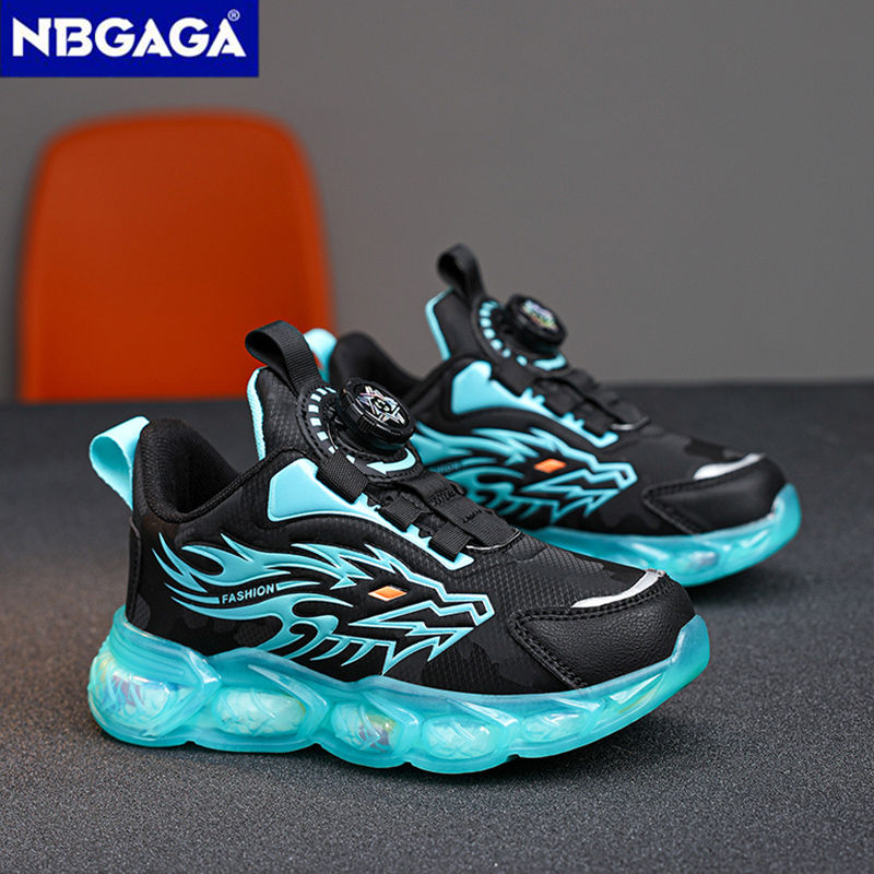 Thumbnail: New Anti-skid Leather Kids Sneakers for Boys Running  Walking Lightweight Casual
