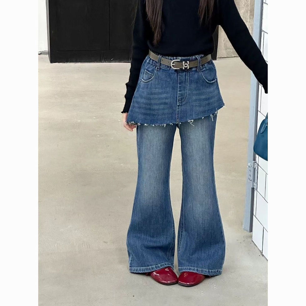 Thumbnail: RAISE Spring Children Girls Denim Pants Cotton Infant Babys Girls Jeans Casual 2