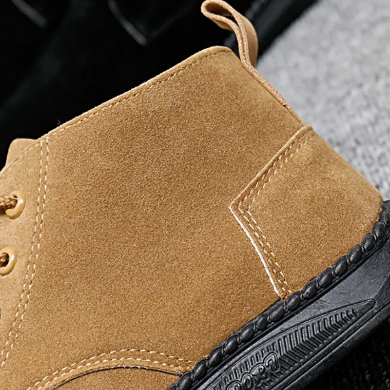 Thumbnail: Men Shoes Luxury Suede Men Chelsea Boots 2024 New Comfortable Lace Up Ankle Boot