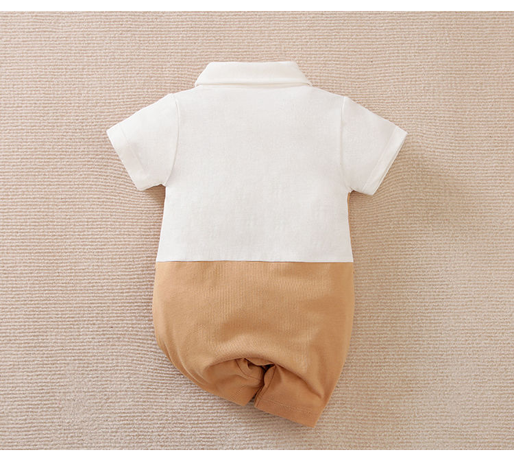 Thumbnail: 0-18 Baby Bodysuit Gentleman Style Handsome Formal Cotton Comfortable Soft Boys 