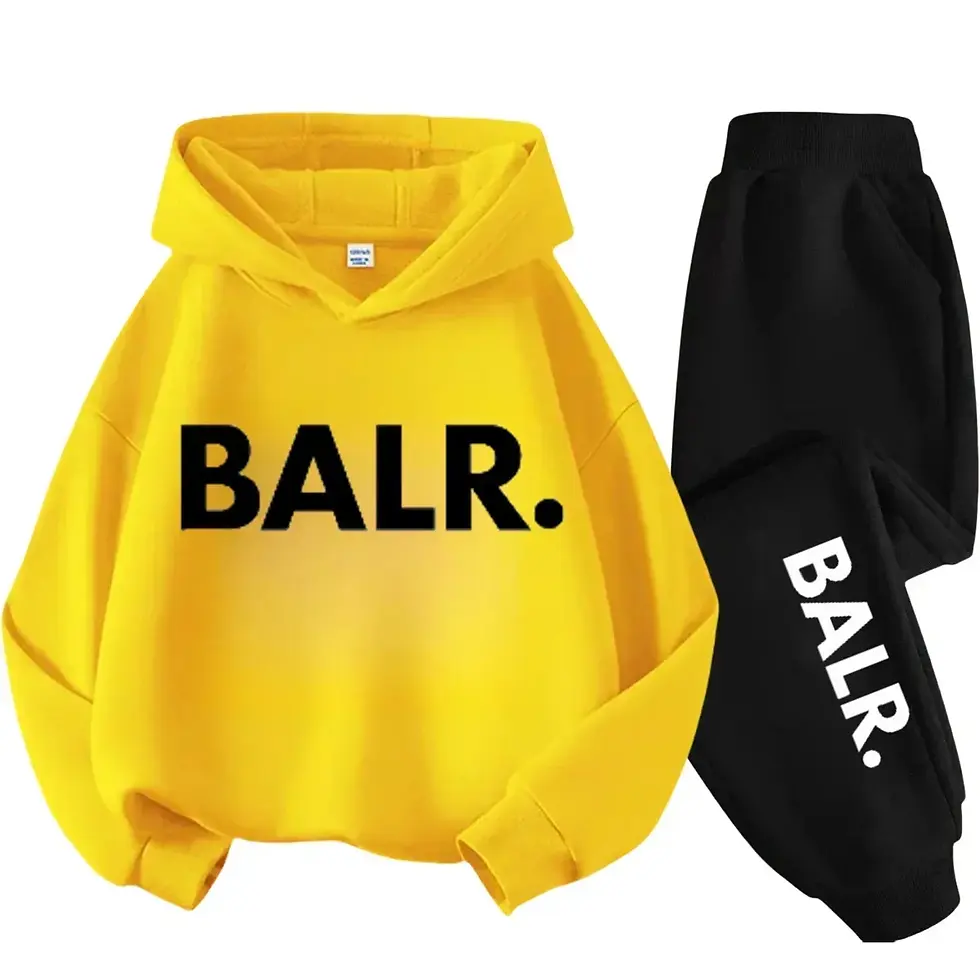 Thumbnail: Kids Fashion Simple USA New York Alphabet Print Casual Suit Boys Outdoor Sports 