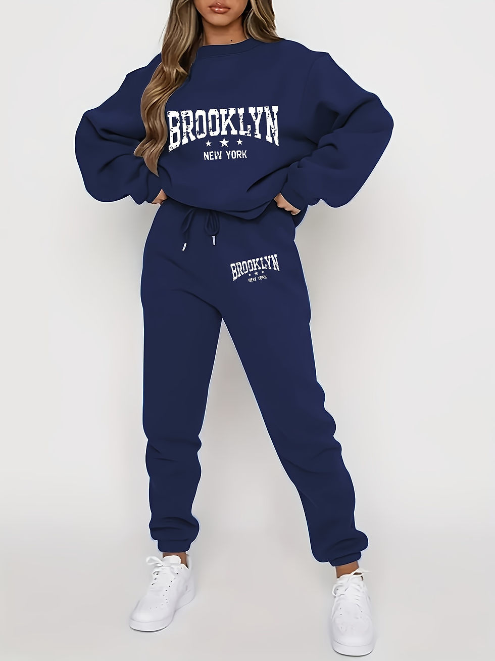 Thumbnail: Autumn Winter Women's Sweater Pants Set  Women Hoodie set Street Hip Hop Clothin