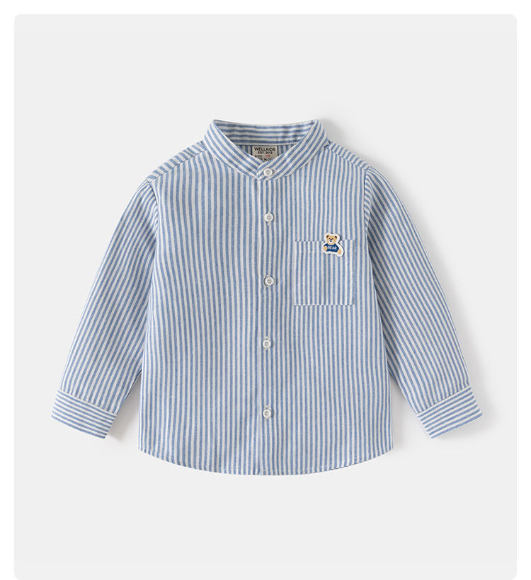 Thumbnail: Cute Bear Boys Shirts Toddler Kids Tops Long Sleeve Children's Clothes