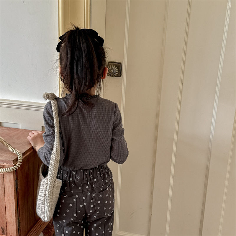 Thumbnail: MILANCEL 2024 Autumn Children's Clothing Bottoming Shirt Girls Long Sleeve T shi