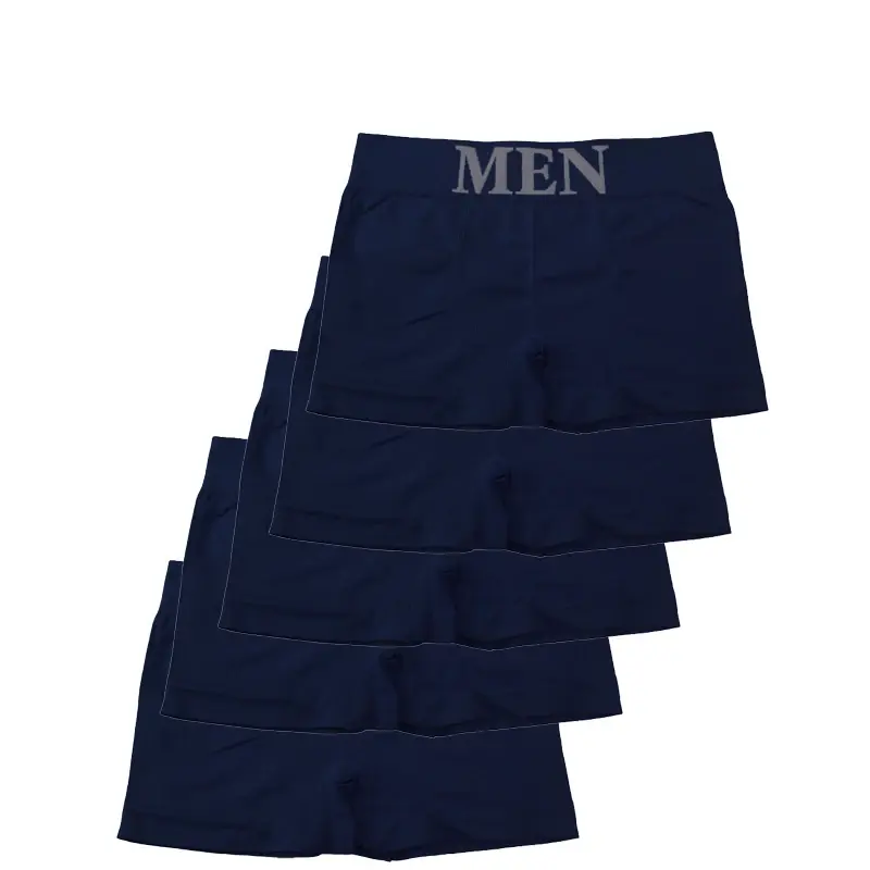 Thumbnail: 5 Pcs Men’s Boxer Briefs High Elastic Breathable Underwear Soft Cotton Stretch