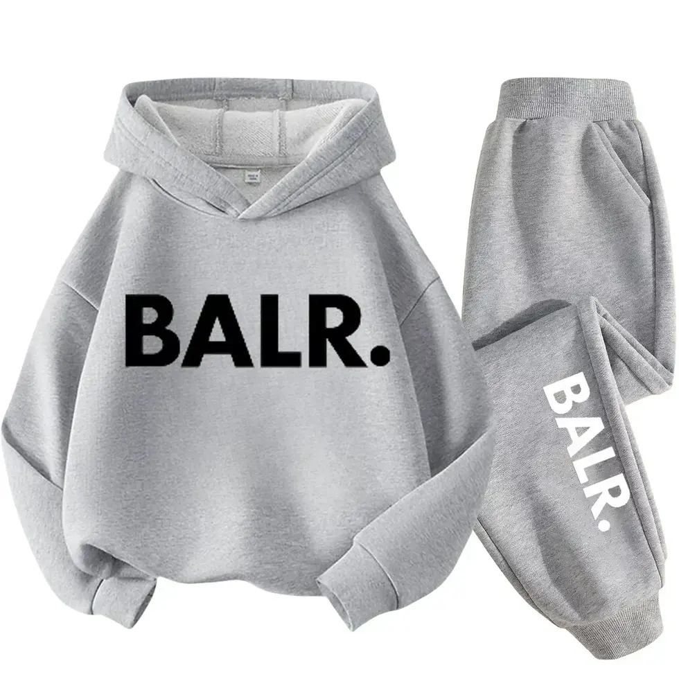 Thumbnail: Kids Fashion Simple USA New York Alphabet Print Casual Suit Boys Outdoor Sports 