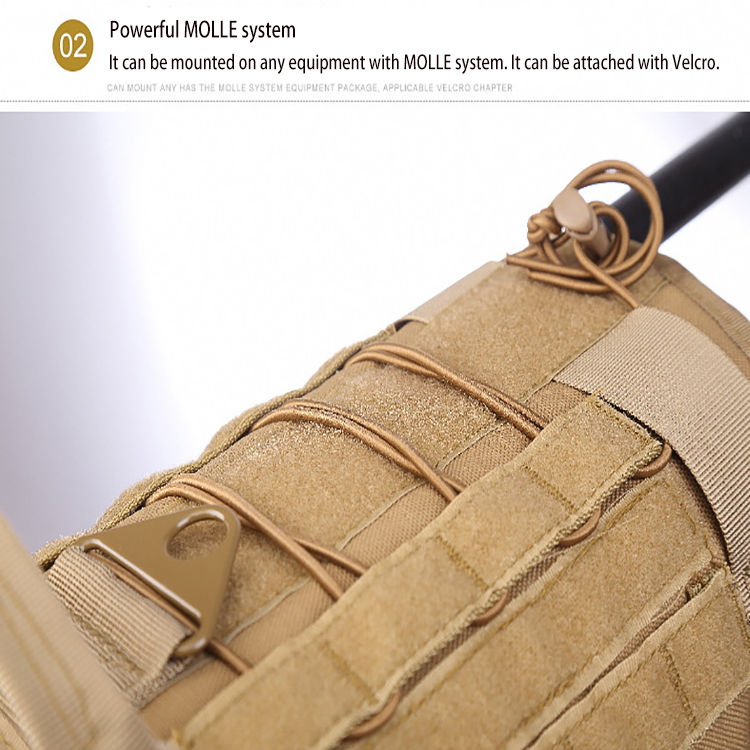 Thumbnail: Tactical Dog Harness Military Training  Padded Quick Release Vest Pet Training D