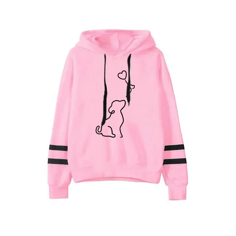 Thumbnail: 2025 Hot Sale Womens Tracksuit Hooded Sweatshirt Black Sweatpant Urban Casual Fa