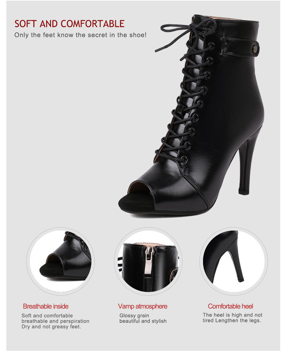 Thumbnail: Women's Dance Shoes Ladies Latin Ballroom Dance Boots   Dance Shoes Boots Girls 